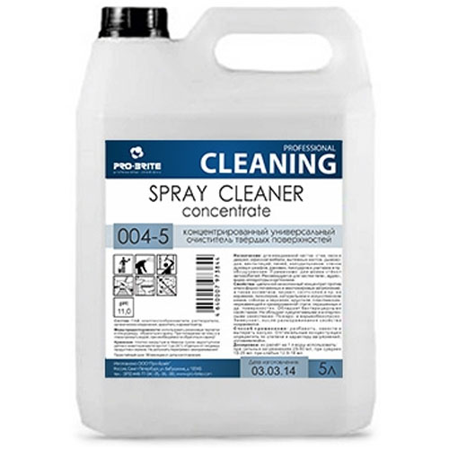Spray cleaner concentrate